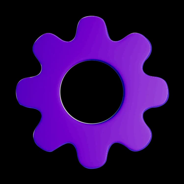 Фиолетовая шестерёнка
